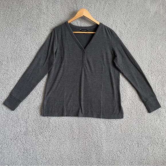 Banana Republic Brushed Knit Sleep Set Dark Heather Grey - Picture 2 of 7